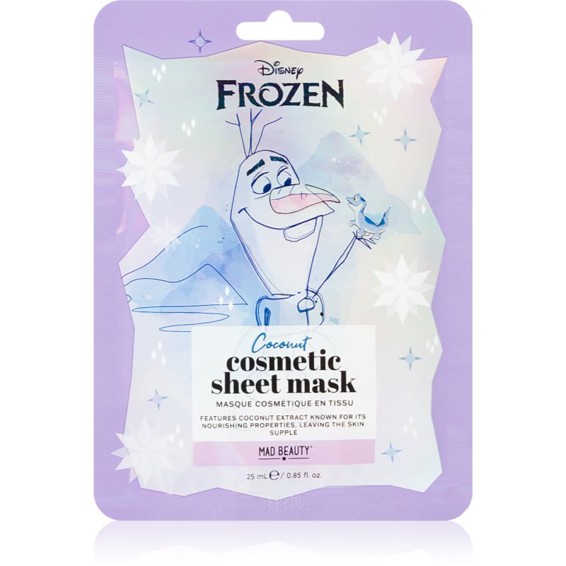 Mad Beauty Frozen Olaf hidratáló és élénkítő arcmaszk 25 ml