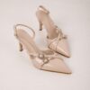 Madamra Mink Patent Leather Shoes Belt Detail Ankle Tied Women's Heeled Shoes