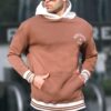 Madmext Brown Oversized Hoodie Sweatshirt 6139