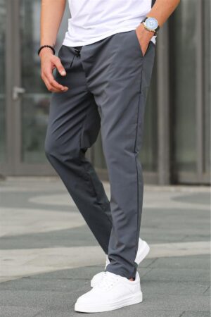 Madmext Fabric Parachute Smoked Basic Men's Trousers 6513