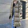Madmext Mad Girls Khaki Long Puffer Coat