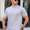 Madmext férfi slim fit póló 4951 szürke