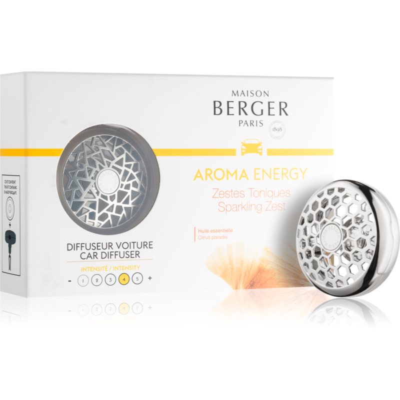 Maison Berger Paris Aroma Energy illat autóba clip (Sparkling Zest) 1 db-Eredeti
