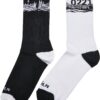 Major City 0221 Socks 2-Pack Black/White