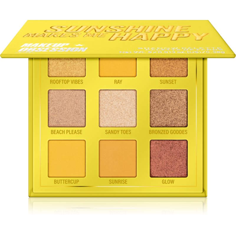 Makeup Obsession Mini Palette szemhéjfesték paletta árnyalat Sunshine Makes Me Happy 0