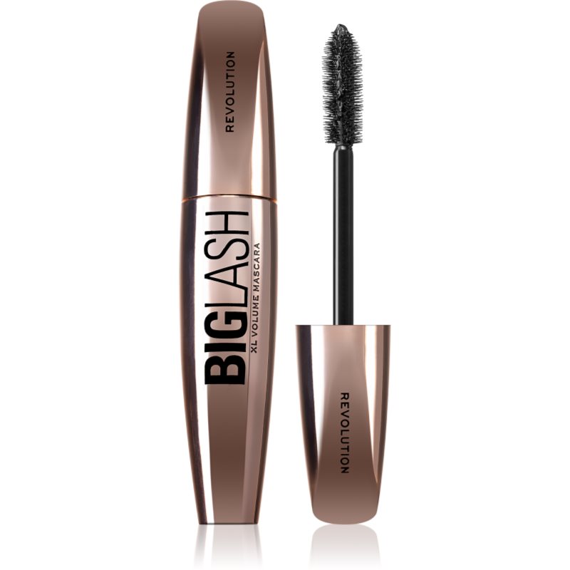Makeup Revolution Big Lash Volume dúsító és hosszabbító szempillaspirál árnyalat Black 8 ml-Eredeti