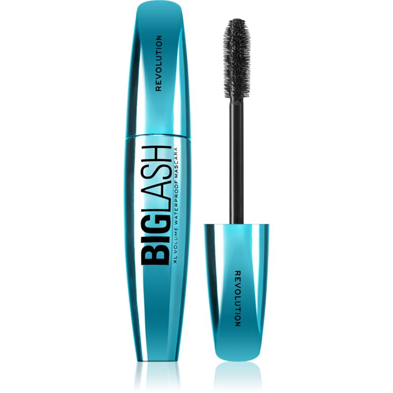 Makeup Revolution Big Lash Volume vízálló és tömegnövelő szempillaspirál árnyalat Black 8 ml-Eredeti