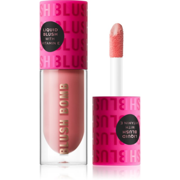 Makeup Revolution Blush Bomb krémes arcpirosító árnyalat Dolly Rose 4