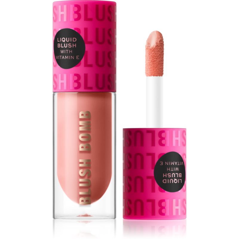 Makeup Revolution Blush Bomb krémes arcpirosító árnyalat Peach Filter 4