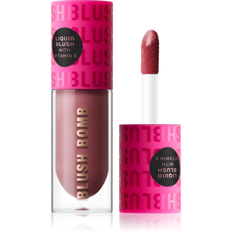 Makeup Revolution Blush Bomb krémes arcpirosító árnyalat Rose Lust 4