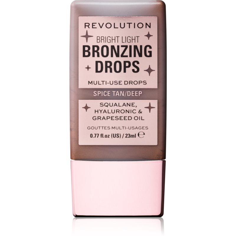 Makeup Revolution Bright Light Bronzing Drops folyékony bronzosító árnyalat Deep Bronze Spice 23 ml-Ár