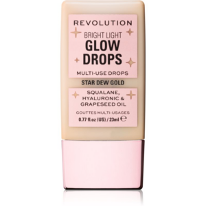 Makeup Revolution Bright Light Glow Drops folyékony bőrélénkítő árnyalat Golden Star Dew 23 ml-Ár