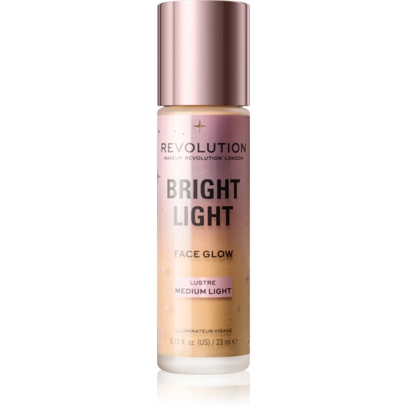Makeup Revolution Bright Light világosító tonizáló fluid árnyalat Lustre Medium Light 23 ml-Ár