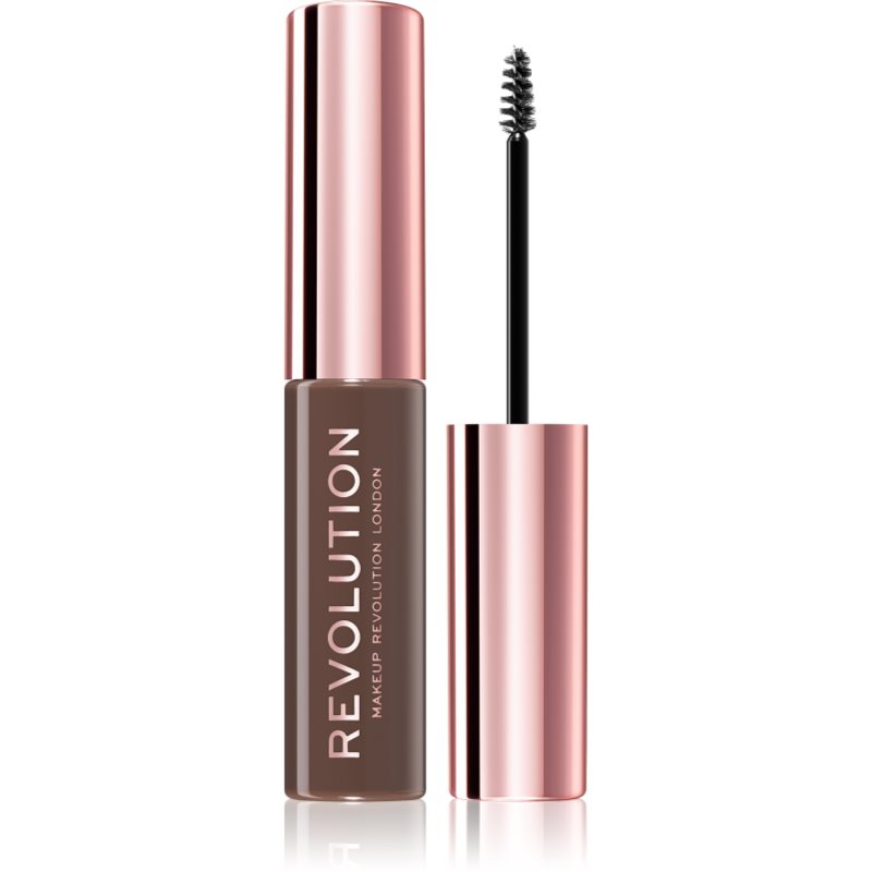 Makeup Revolution Brow Fixer szemöldökzselé árnyalat Medium Brown 6 ml-Eredeti