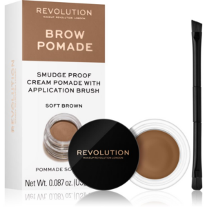 Makeup Revolution Brow Pomade szemöldök pomádé árnyalat Soft Brown 2.5 g-Eredeti