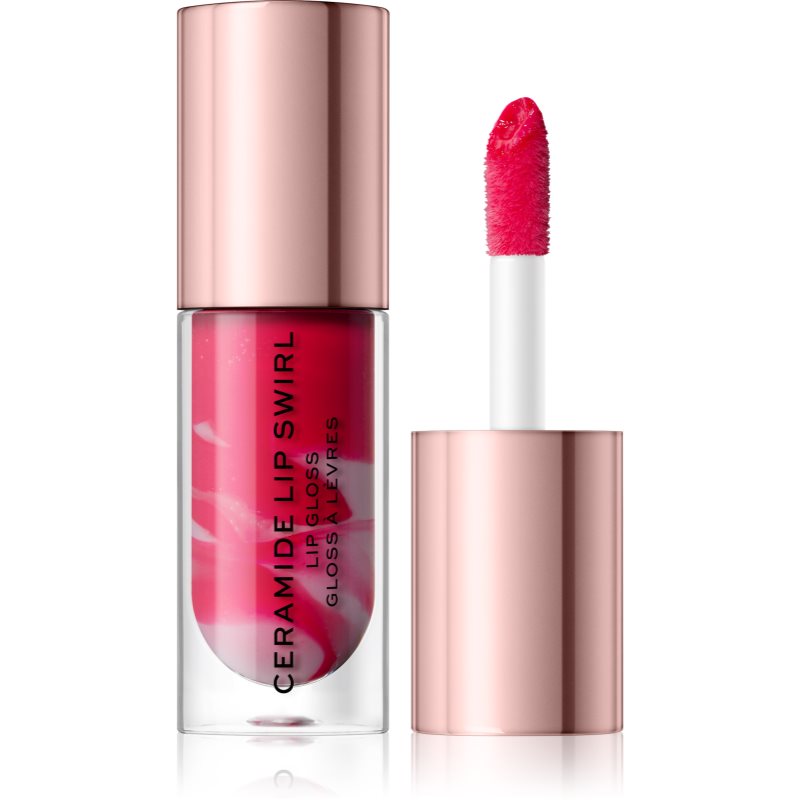 Makeup Revolution Ceramide Swirl hidratáló ajakfény árnyalat Bitten Red 4