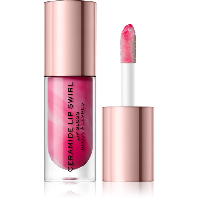 Makeup Revolution Ceramide Swirl hidratáló ajakfény árnyalat Sweet Soft Pink 4