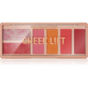 Makeup Revolution Cheek Lift arcpirosító paletta árnyalat Pink Energy 6x1