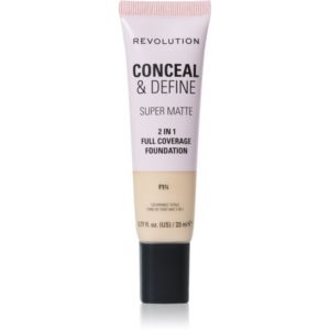 Makeup Revolution Conceal & Define mattító alapozó árnyalat F1N 23 ml-ár