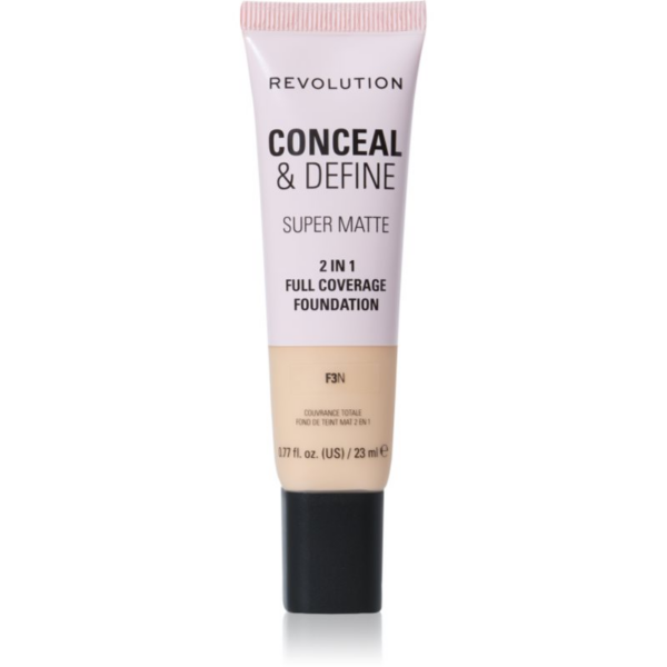 Makeup Revolution Conceal & Define mattító alapozó árnyalat F3N 23 ml-ár