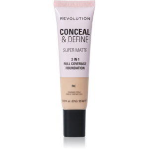 Makeup Revolution Conceal & Define mattító alapozó árnyalat F4C 23 ml-ár