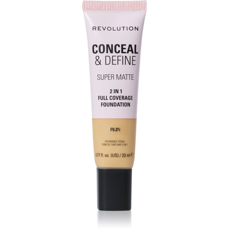 Makeup Revolution Conceal & Define mattító alapozó árnyalat F9.2N 23 ml-ár