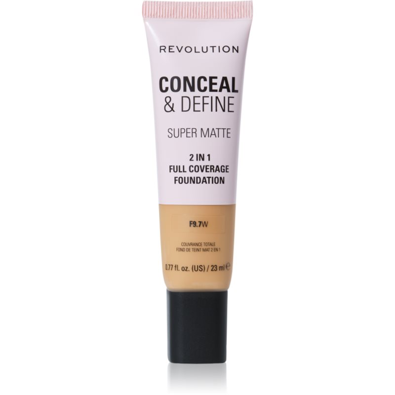 Makeup Revolution Conceal & Define mattító alapozó árnyalat F9.7W 23 ml-ár