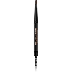 Makeup Revolution Duo Brow Definer precíz szemöldökceruza árnyalat Medium Brown 0