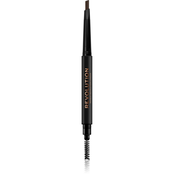 Makeup Revolution Duo Brow Definer precíz szemöldökceruza árnyalat Medium Brown 0