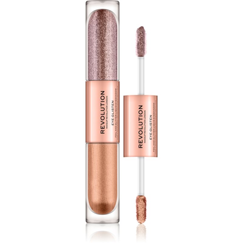 Makeup Revolution Eye Glisten folyékony szemhéjfesték árnyalat Yours Truly 2x2