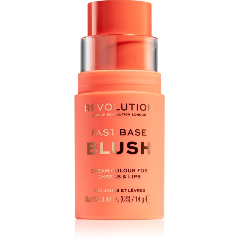 Makeup Revolution Fast Base tonizáló balzsam ajakra és arcra árnyalat Peach 14 g-Ár