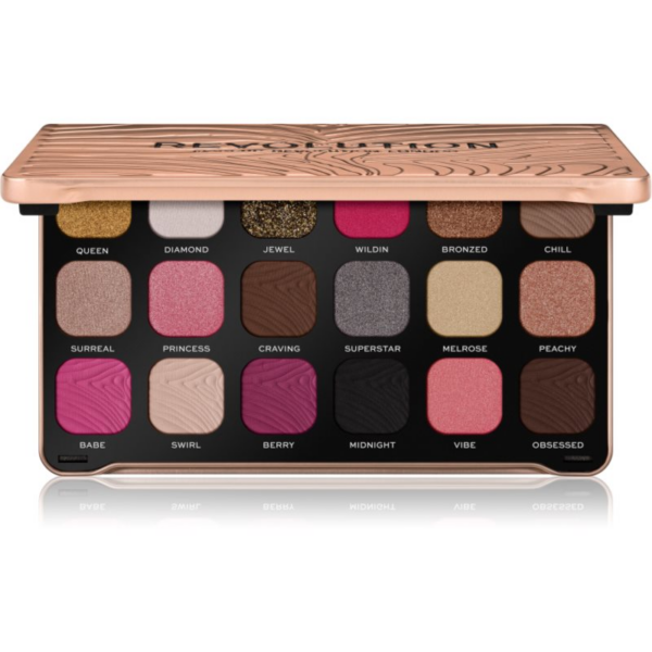 Makeup Revolution Forever Flawless szemhéjfesték paletta árnyalat Bare Pink 18 x 1.1 g-Ár