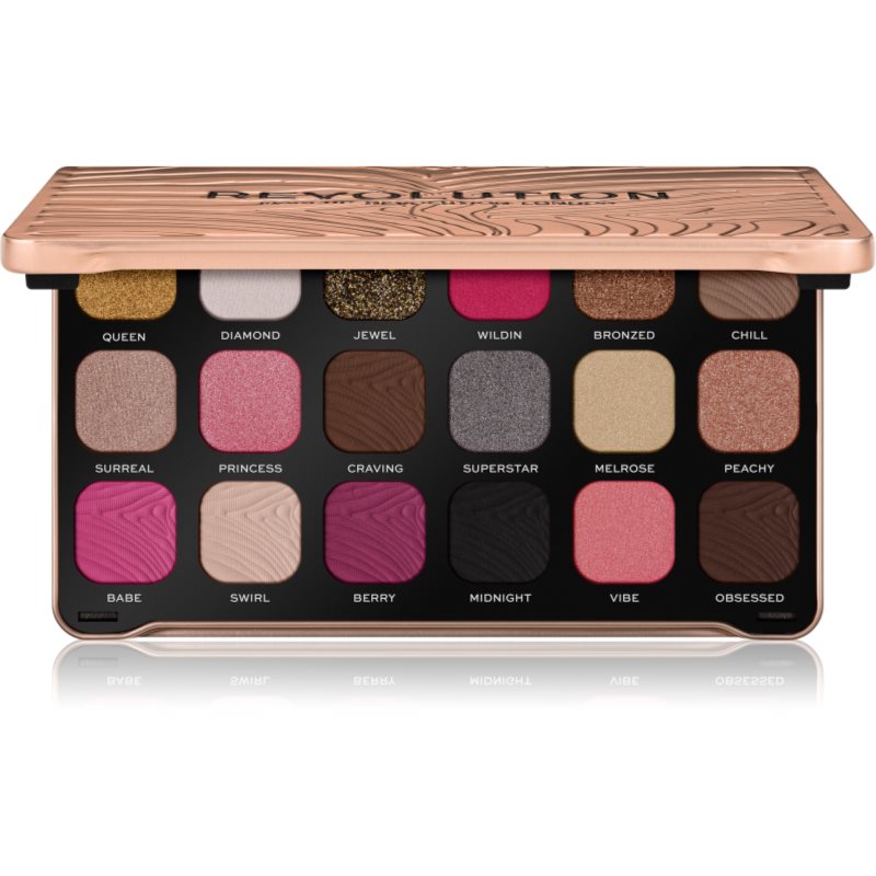 Makeup Revolution Forever Flawless szemhéjfesték paletta árnyalat Bare Pink 18 x 1.1 g-Ár