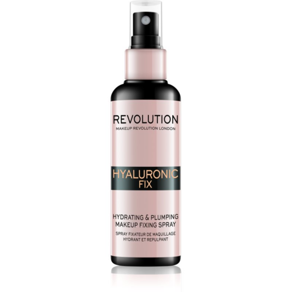Makeup Revolution Hyaluronic Fix Hydrating & Plumping sminkfixáló spray hidratáló hatással 100 ml-Eredeti