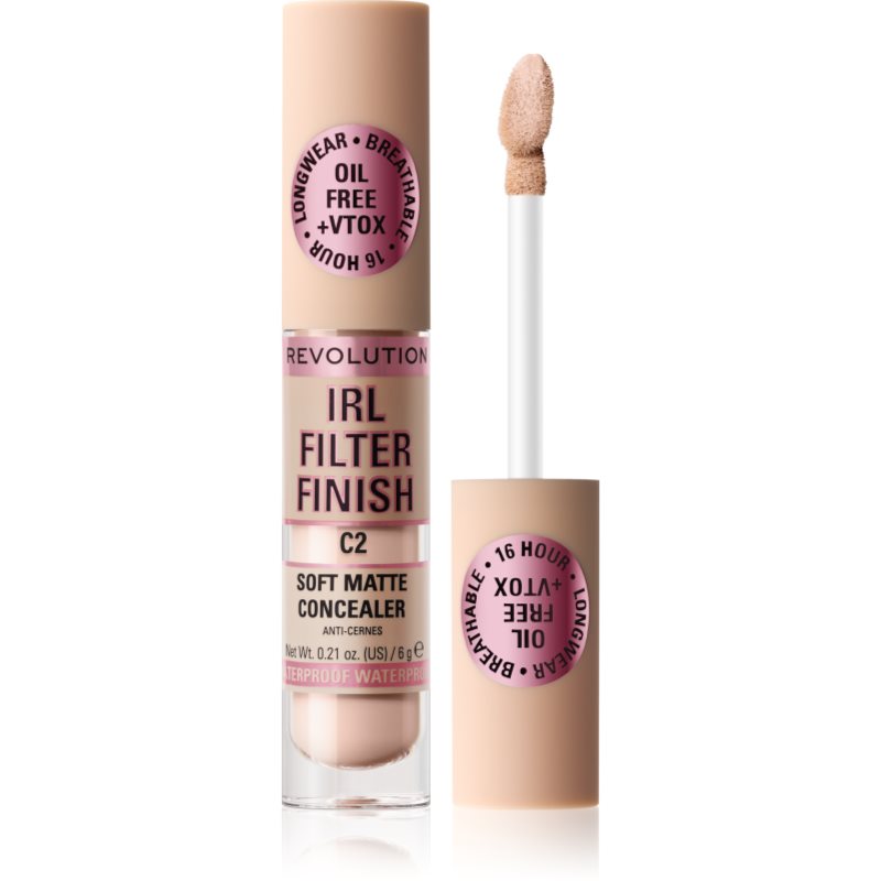 Makeup Revolution IRL Filter tartós korrektor a teljes fedésre árnyalat C2 6 g-Ár