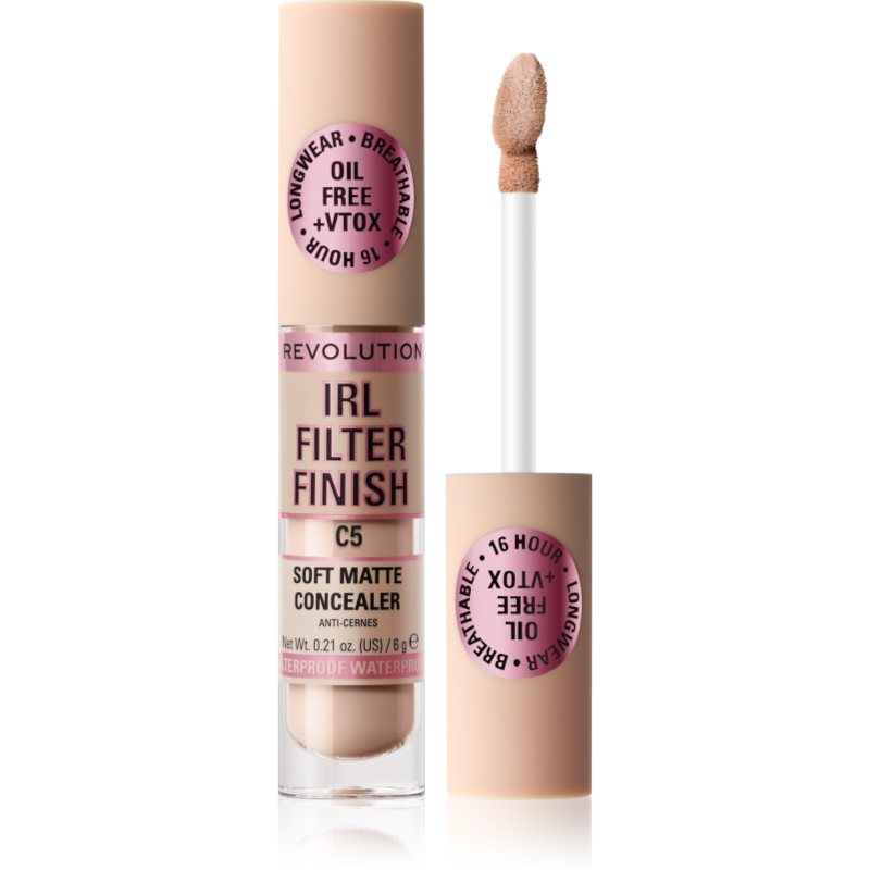 Makeup Revolution IRL Filter tartós korrektor a teljes fedésre árnyalat C5 6 g-Ár