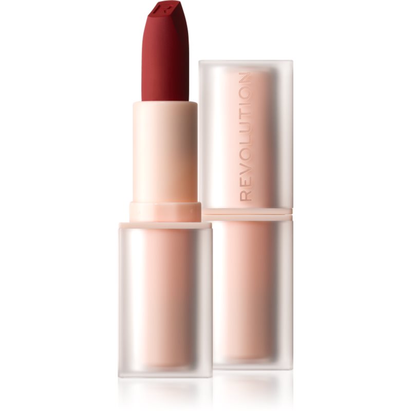 Makeup Revolution Lip Allure Soft Satin Lipstick krémes rúzs szatén finish-el árnyalat CEO Brick Red 3