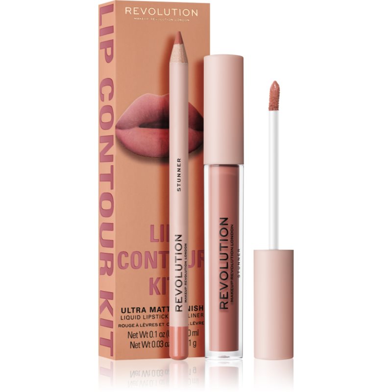 Makeup Revolution Lip Contour Kit ajakápoló készlet árnyalat Stunner-Ár