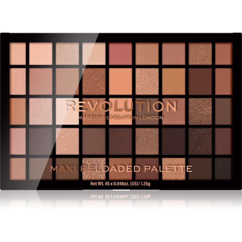 Makeup Revolution Maxi Reloaded Palette púderes szemhéjfesték paletta árnyalat Ultimate Nudes 45x1.35 g-Ár