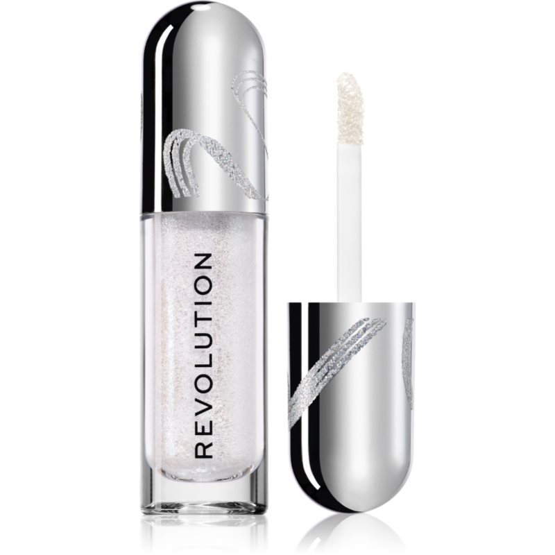 Makeup Revolution Metallic Muse Glitter Muse Folyékony csillámos szemhéjfesték árnyalat Silver 3.5 ml