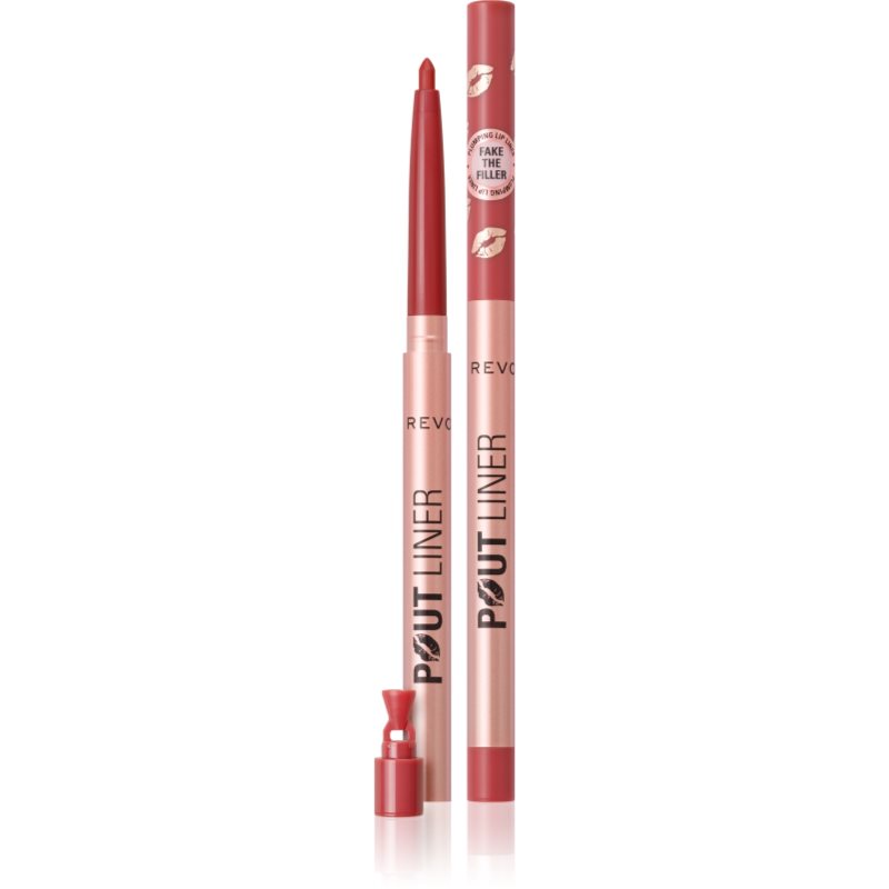 Makeup Revolution Pout Liner szájceruza dúsabb hatásért árnyalat Melba Warm Peach 0.2 g