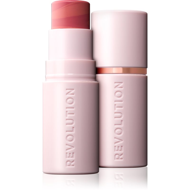 Makeup Revolution Skin Silk Blush Stick krémes arcpirosító stift árnyalat Pinched Soft Pink 4.5 g