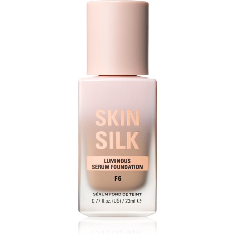 Makeup Revolution Skin Silk Serum Foundation könnyű alapozó világosító hatással árnyalat F6 23 ml-Ár