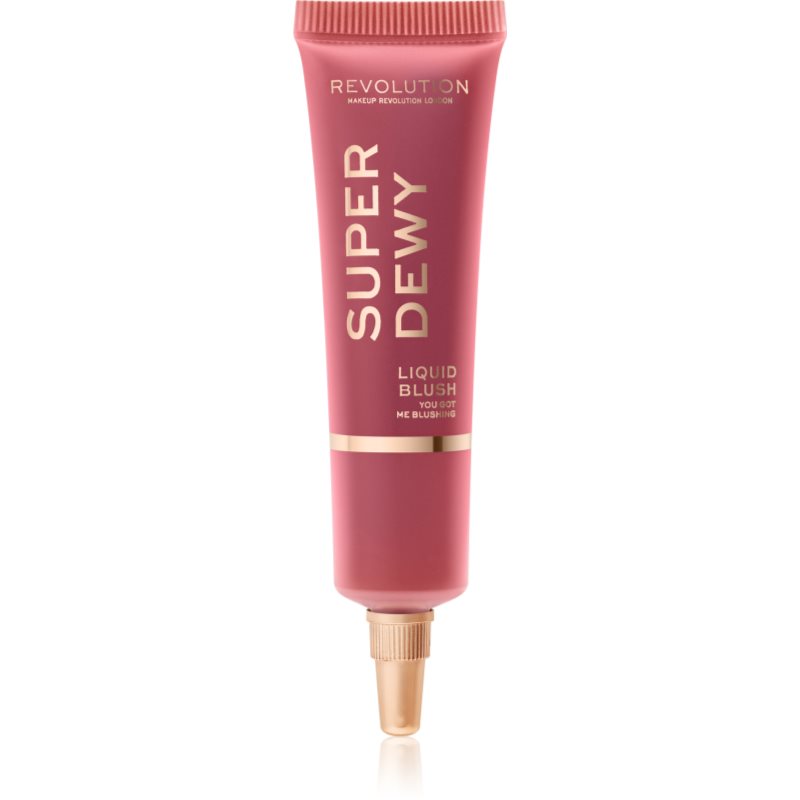 Makeup Revolution Superdewy folyékony arcpirosító árnyalat You Got Me Blushing 15 ml-Ár