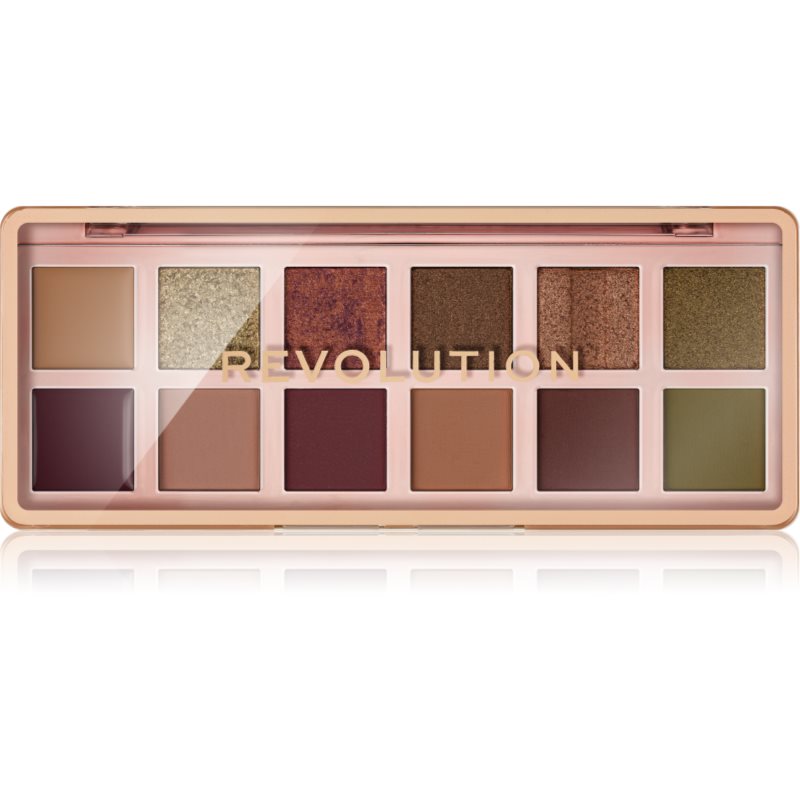 Makeup Revolution The Icon Palette szemhéjfesték paletta árnyalat The Eternal Icon Green Palette 12x0.7 g