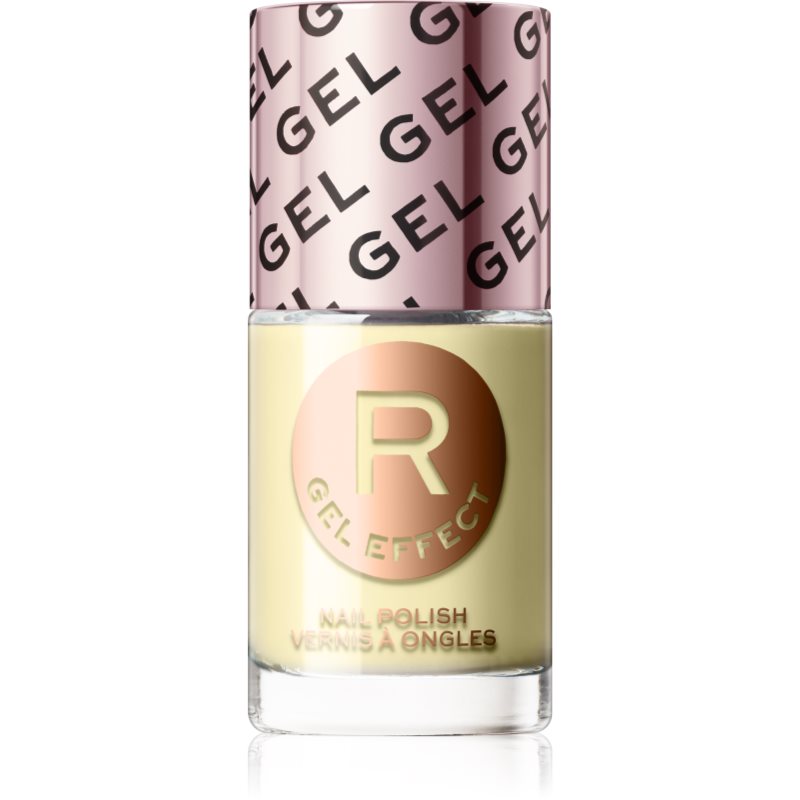 Makeup Revolution Ultimate Shine géles körömlakk árnyalat I'm Soft Delicate Yellow 10 ml-Ár
