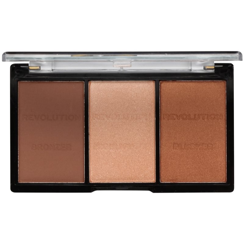Makeup Revolution Ultra Sculpt & Contour arckontúr paletta árnyalat 04 Ultra Ligt/Medium 11 g-Eredeti