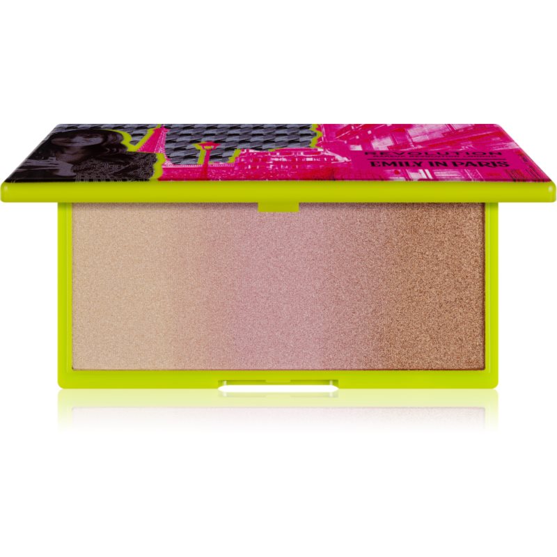 Makeup Revolution X Emily In Paris púderes élénkítő fémes hatású ragyogással árnyalat In The Spotlight 12 g-Ár