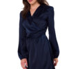 Makover Woman's Dress K175 Navy Blue