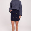Makover Woman's Skirt K113 Navy Blue